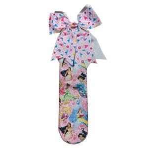 Disney Parks Sparkle Princess Youth Sock and Icon Bow set Size Small